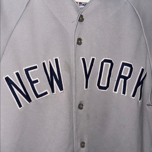 Majestic Gray New York Baseball Jersey - Picture 4 of 6